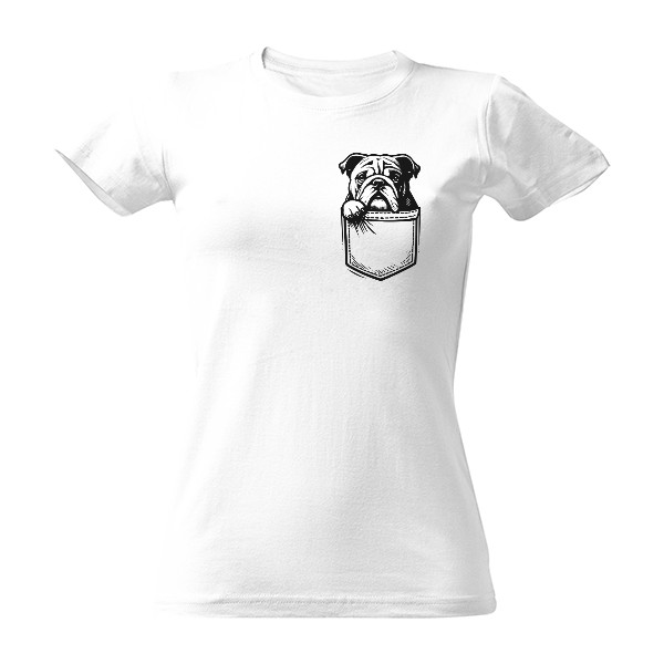 Dámské triko Bulldog Pocket