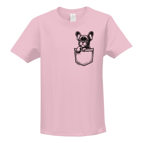 Dětské triko Buldoček Pocket