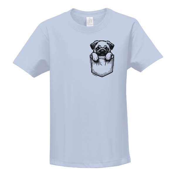 Dětské triko Mops Pocket