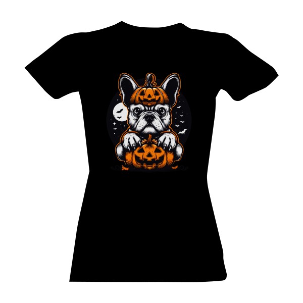 Fr. buldoček Halloween2 dámské triko