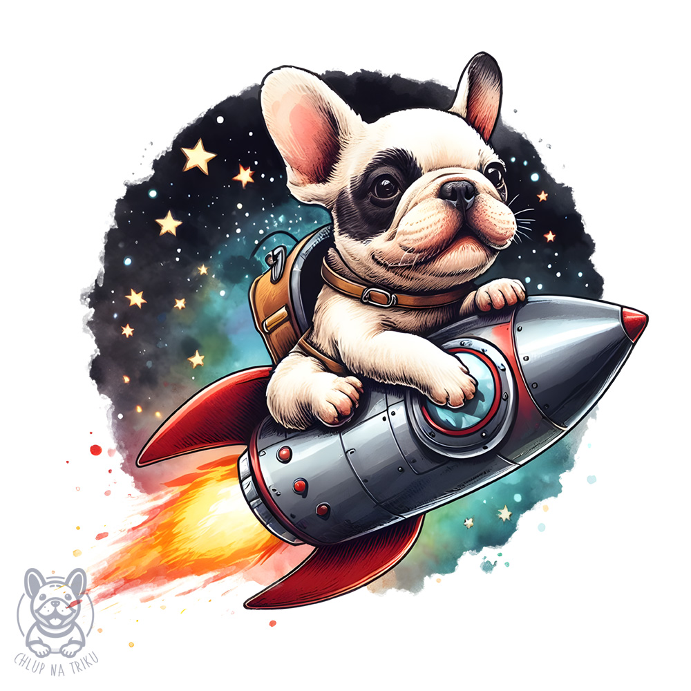 Fr. buldoček v raketě dámské triko