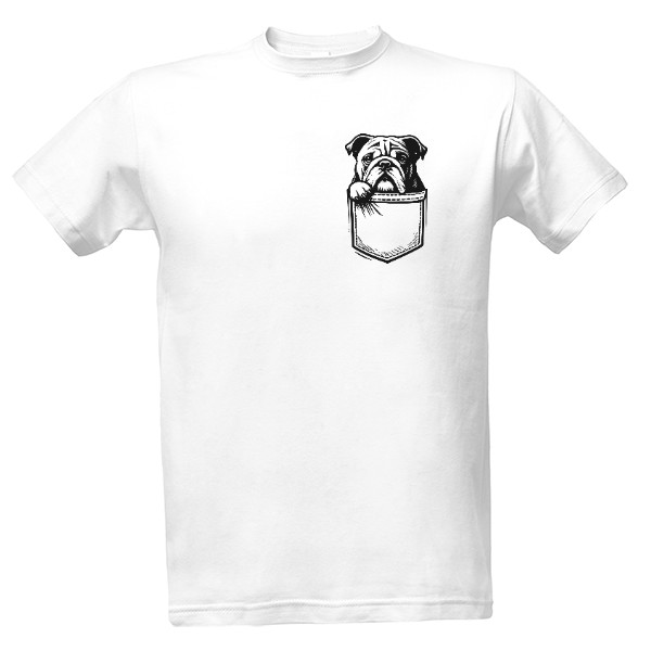 Pánské triko Bulldog Pocket