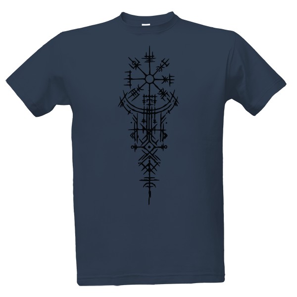 Tričko s potiskem Vegvisir vikingský kompas 2